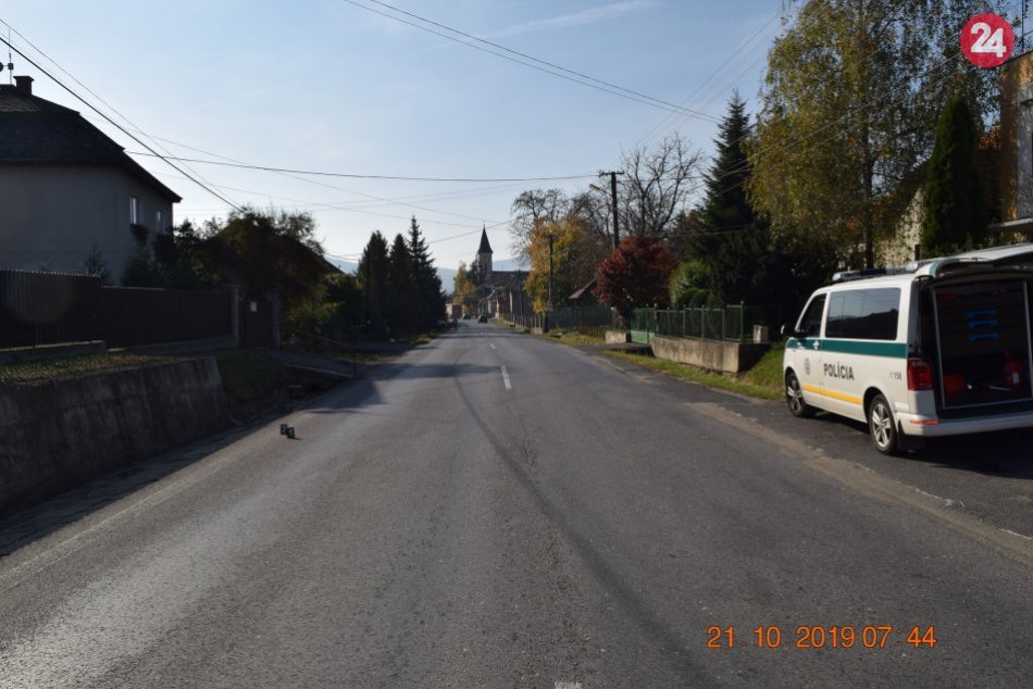 Dopravná nehoda v obci Radzovce